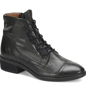 Comfortiva Women's Cordia Black 10 W wide Women’s Shoes Boots Booties Zip Tie Up